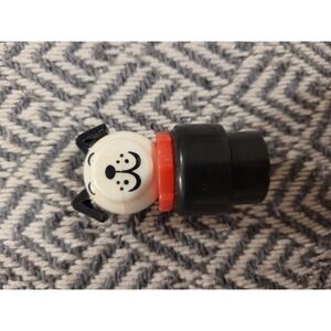 Vintage Little People Fisher Price Plastic Dog With Red Collar- READ Discription